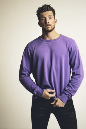Blank Men's Crew in Villainous - French Terry, Pullover, Long Sleeve Crewneck