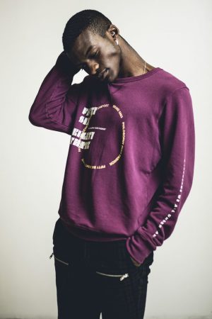 “Love All Around” Unisex Crew - Abstract Ethos on Men’s Joy French Terry, Pullover, Long Sleeve Crewneck