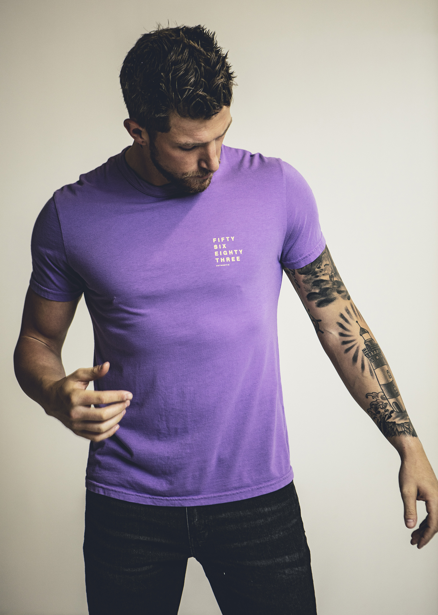 “Only The Real Thing” Unisex Tee - Graphic on Pima Cotton, Garment Dyed Crew Neck Tee