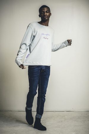 “Love Over Everything” Men's Crew - Abstract Graphic on Men’s French Terry, Pullover, Long Sleeve Crewneck