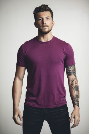 Blank Men's Tee in Joy - Pima Cotton, Garment Dyed Crew Neck Tee