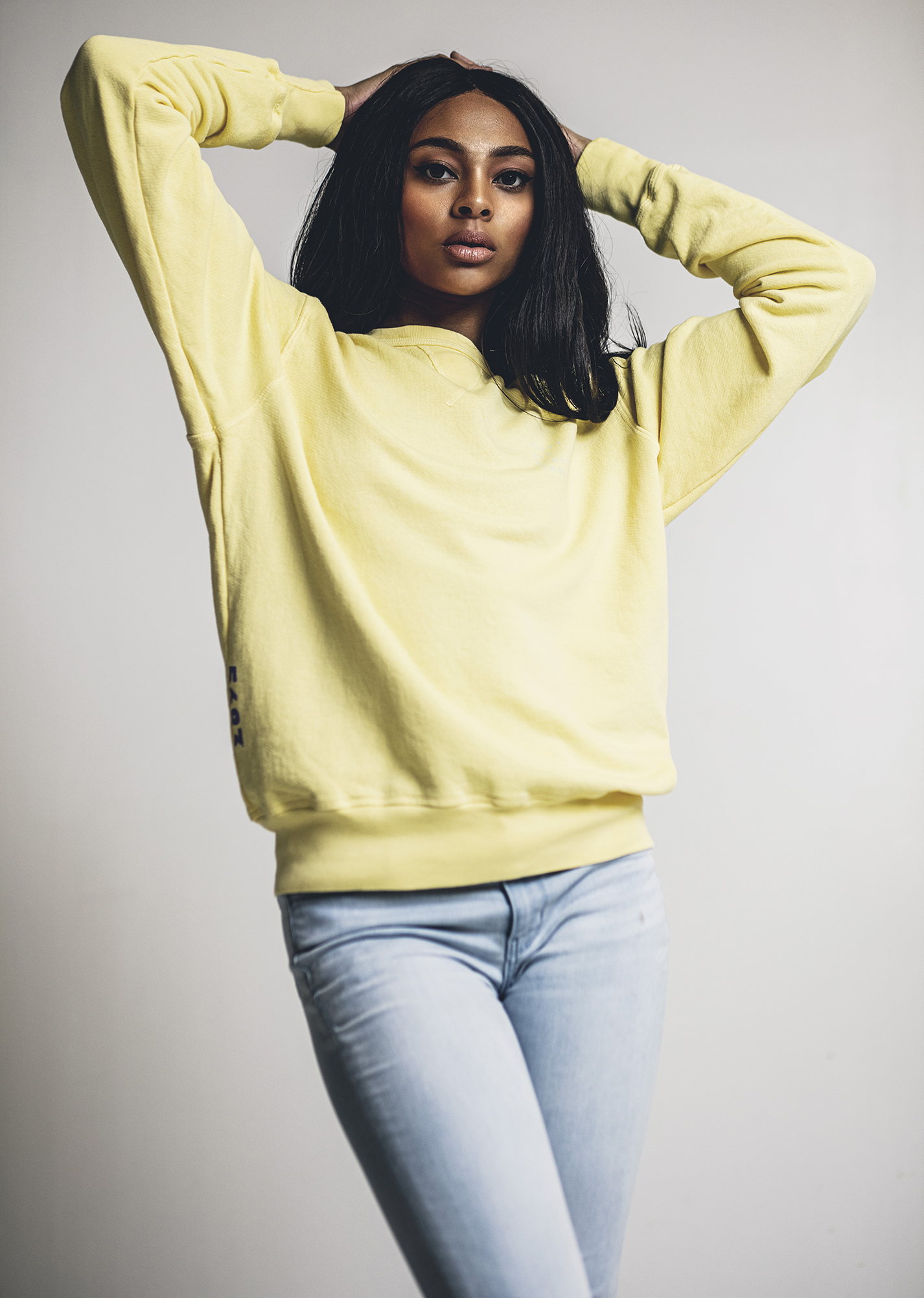 Blank Men's/Unisex Crew in Gentle - French Terry, Pullover, Long Sleeve Crewneck