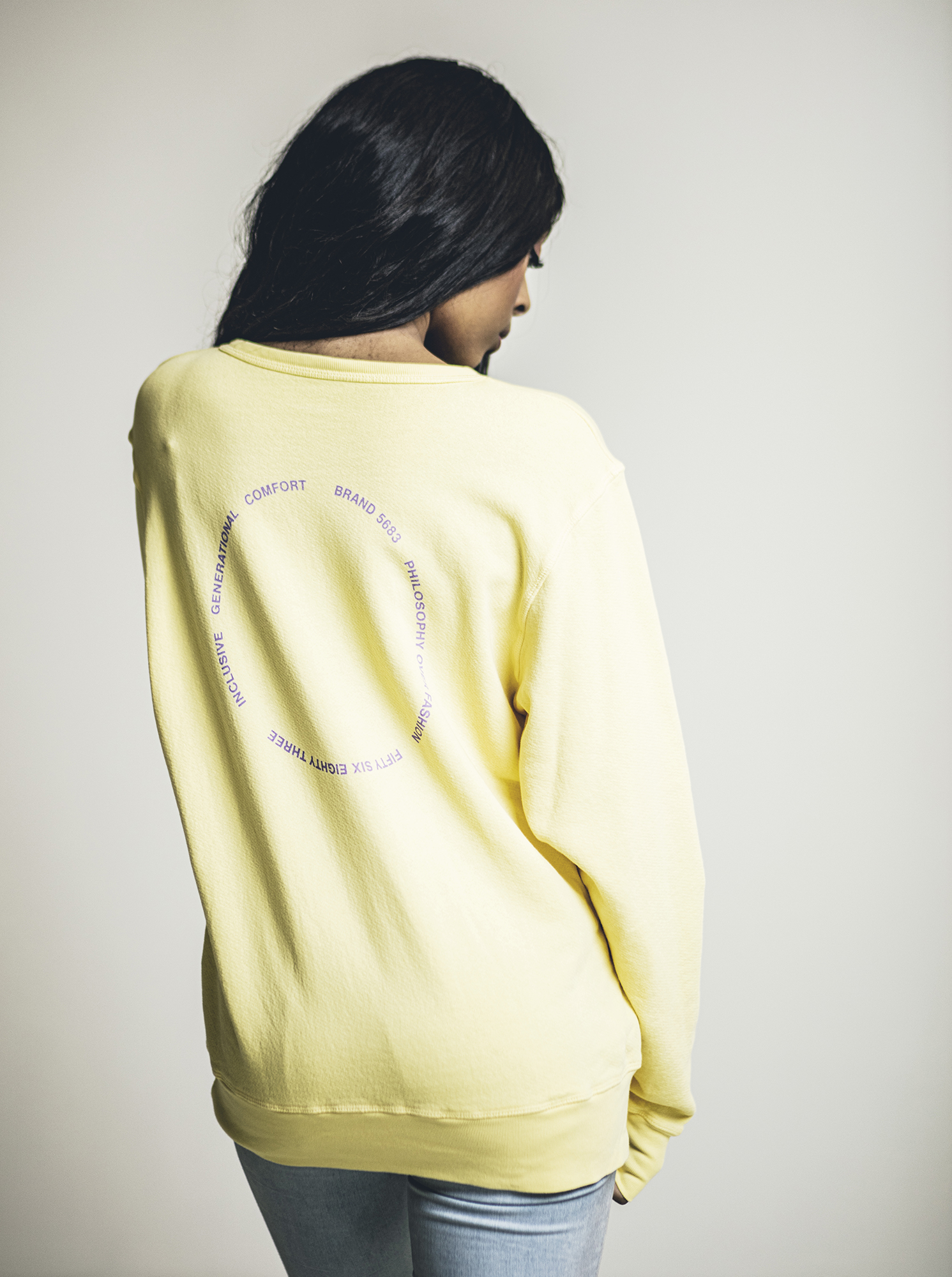 “Only The Real Thing” Men's/Unisex Crew - Graphic on Men’s French Terry, Pullover, Long Sleeve Crewneck